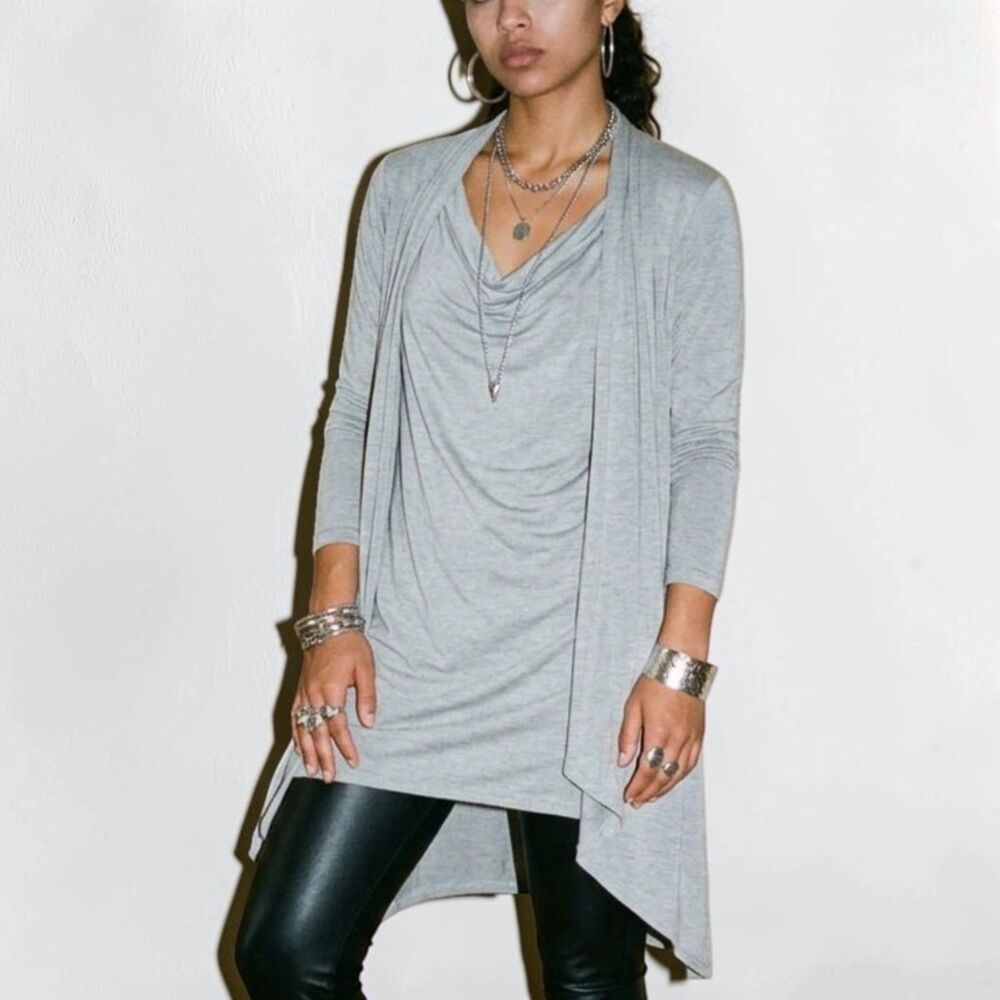 Spa by St. John Yellow Label 2-in-1 Draped Cardigan Combo